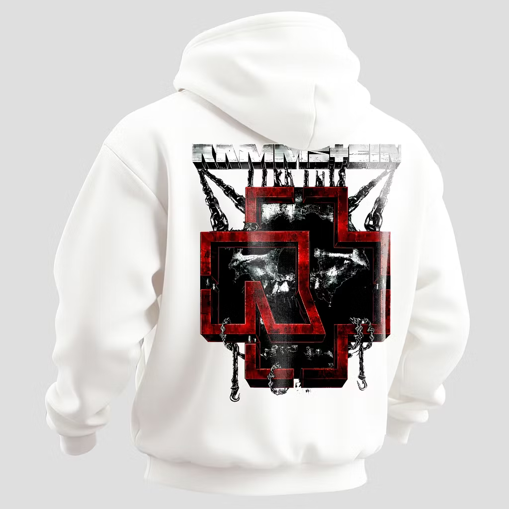 Eagle & Cross Minimalist Oversized Hoodie