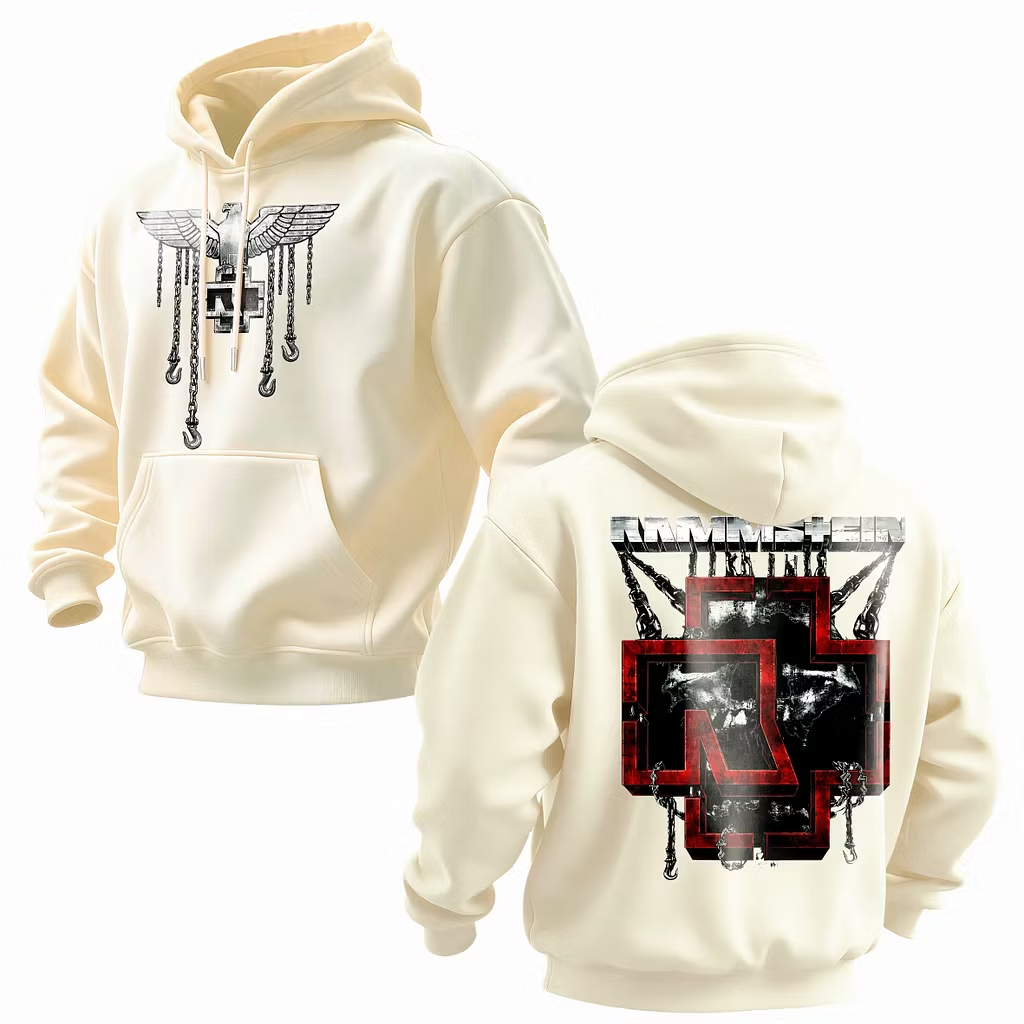 Eagle & Cross Minimalist Oversized Hoodie