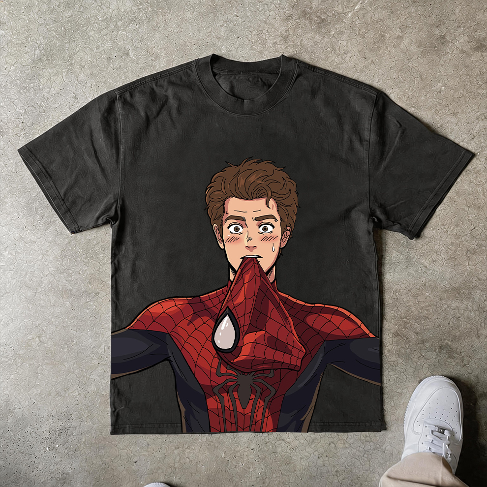 Spidey Street Exclusive "Mask Slip" Humorous Tee