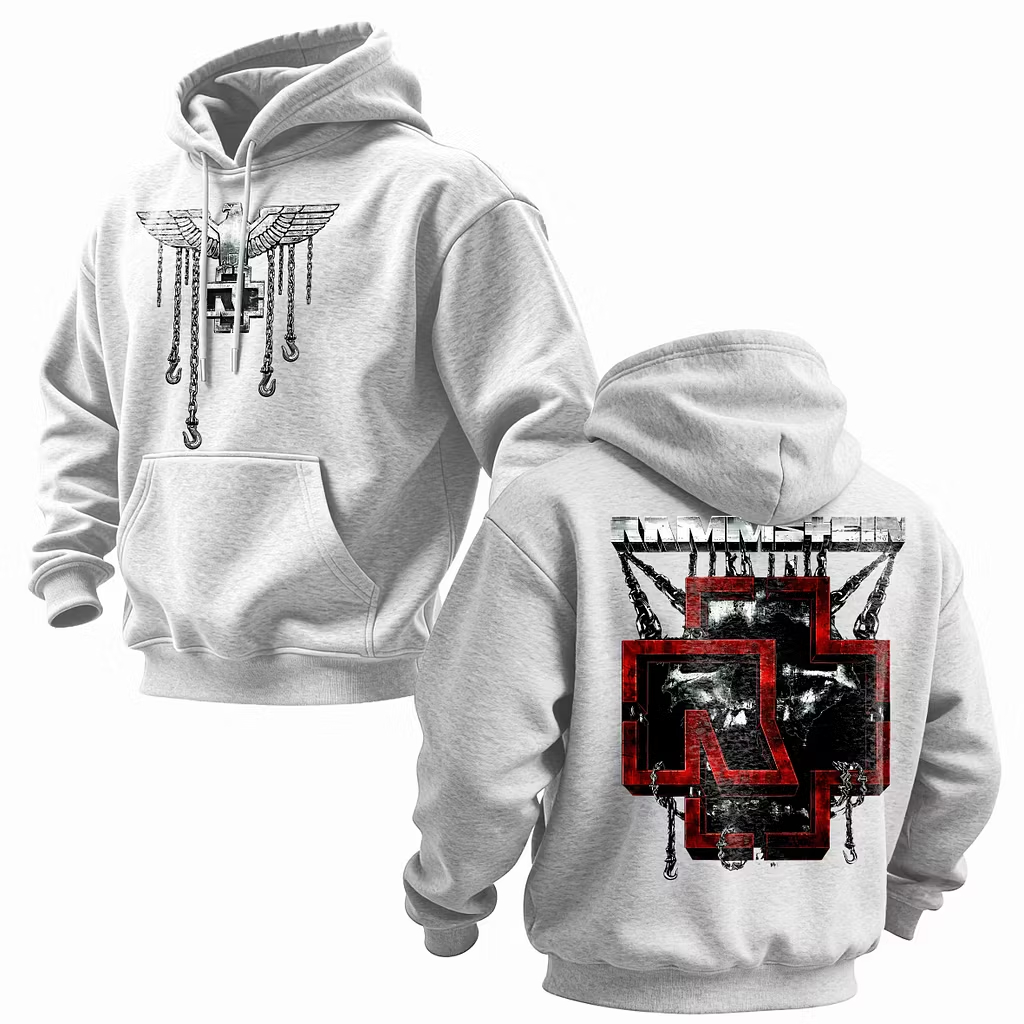 Eagle & Cross Minimalist Oversized Hoodie