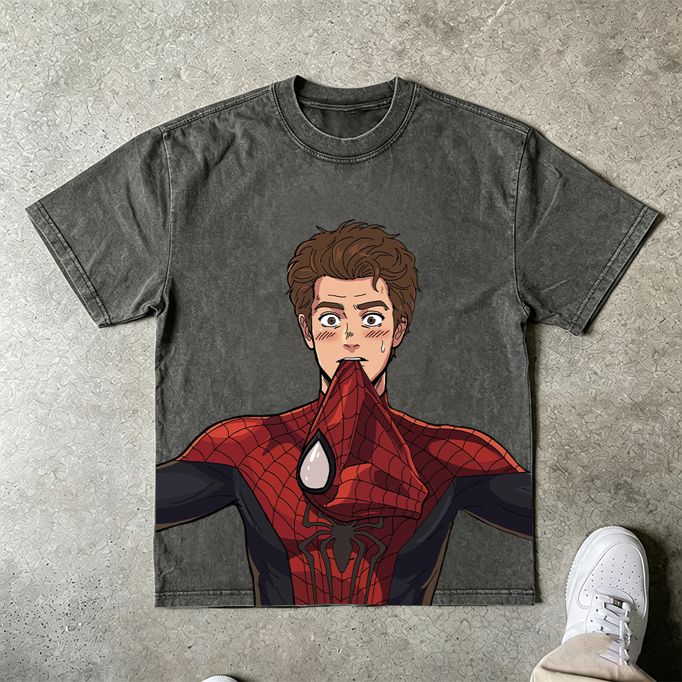 Spidey Street Exclusive "Mask Slip" Humorous Tee