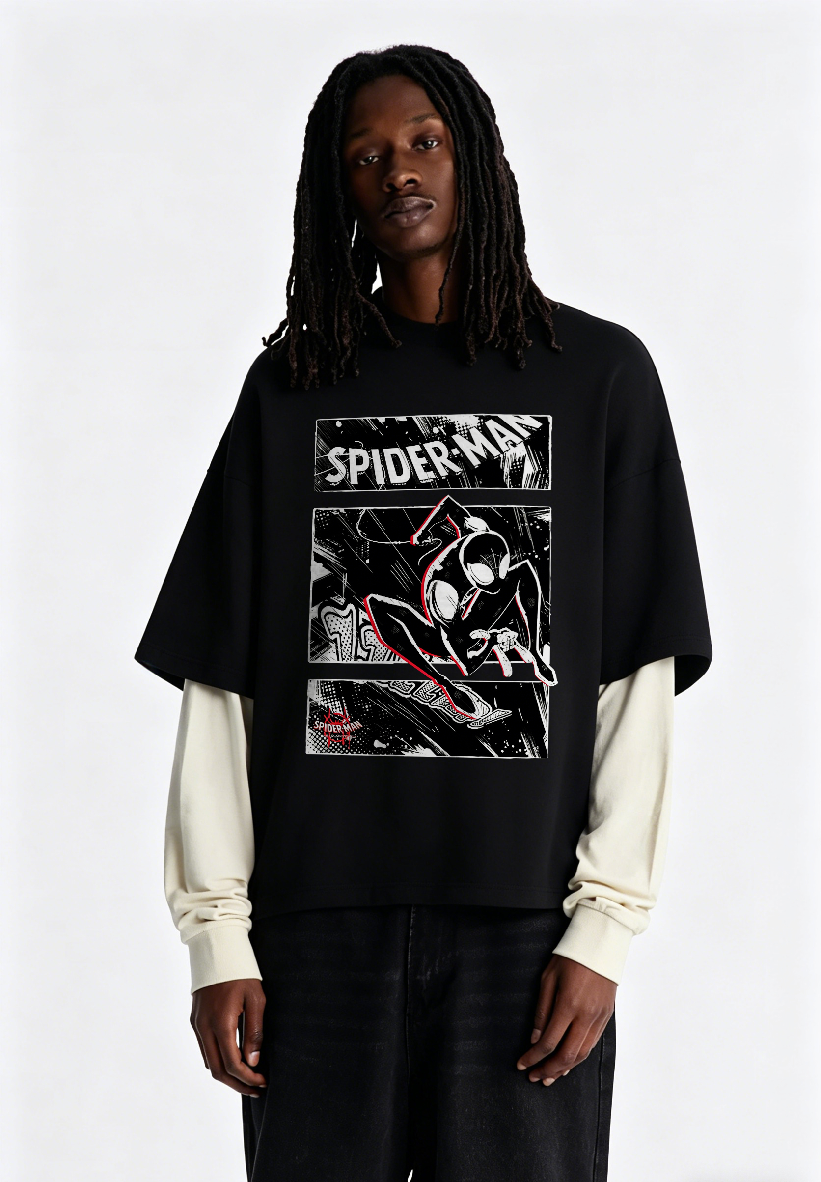 Comic Panel Oversized Graphic Tee
