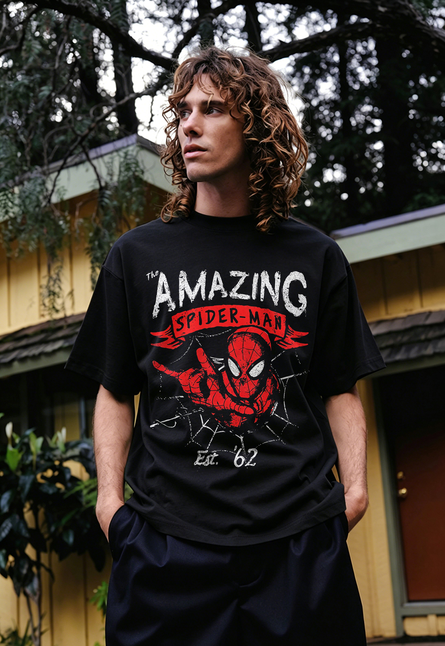 The Amazing Spider-Man Est. '62 Vintage Oversized Graphic Tee