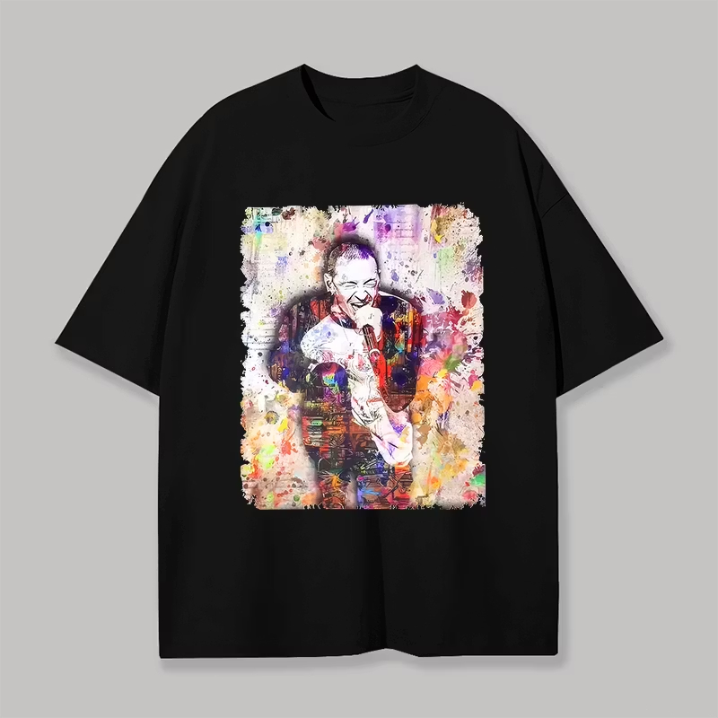 Chester Bennington Minimalist Watercolor Tee