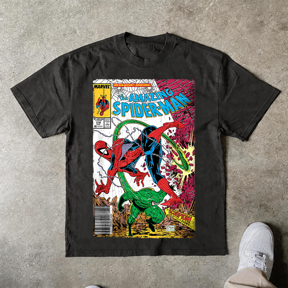 Vintage Comic Cover Oversized Graphic Tee