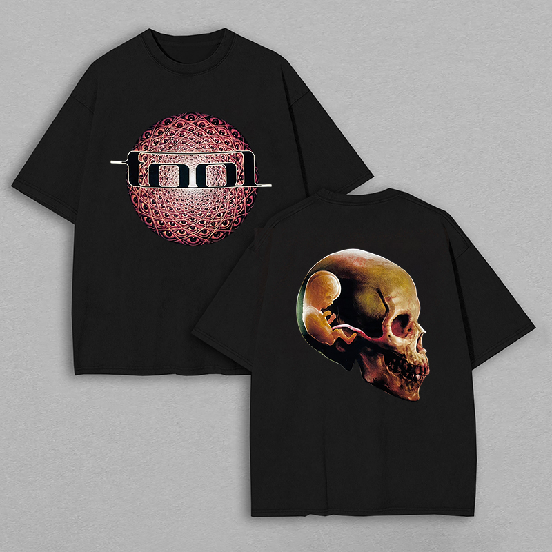  "Ænima" Fetus Skull Oversized Rock Tee