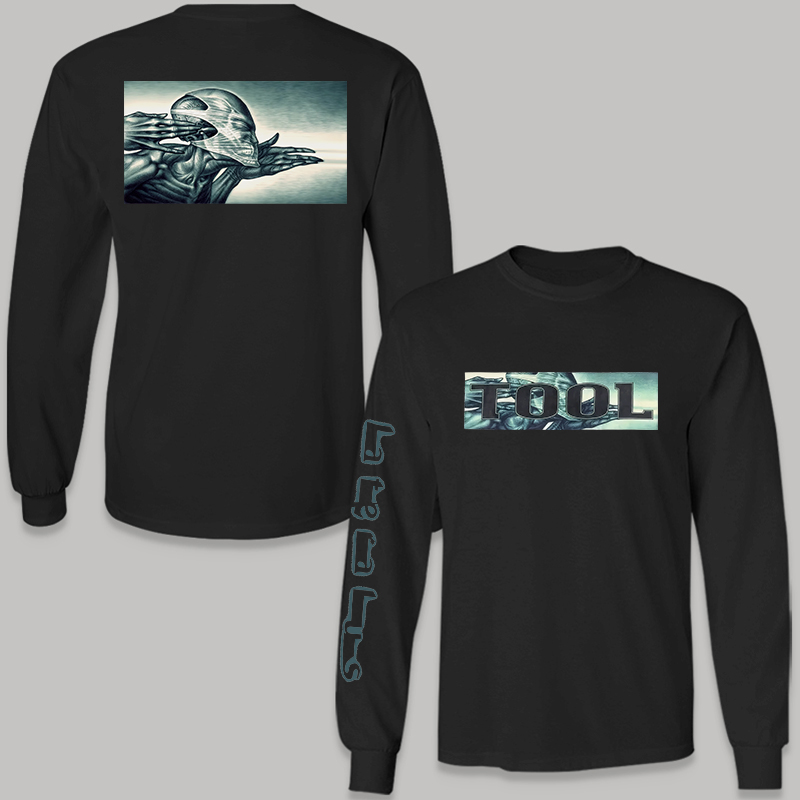 "Skeleton Outstretched Hands" Minimalist Long Sleeve Tee