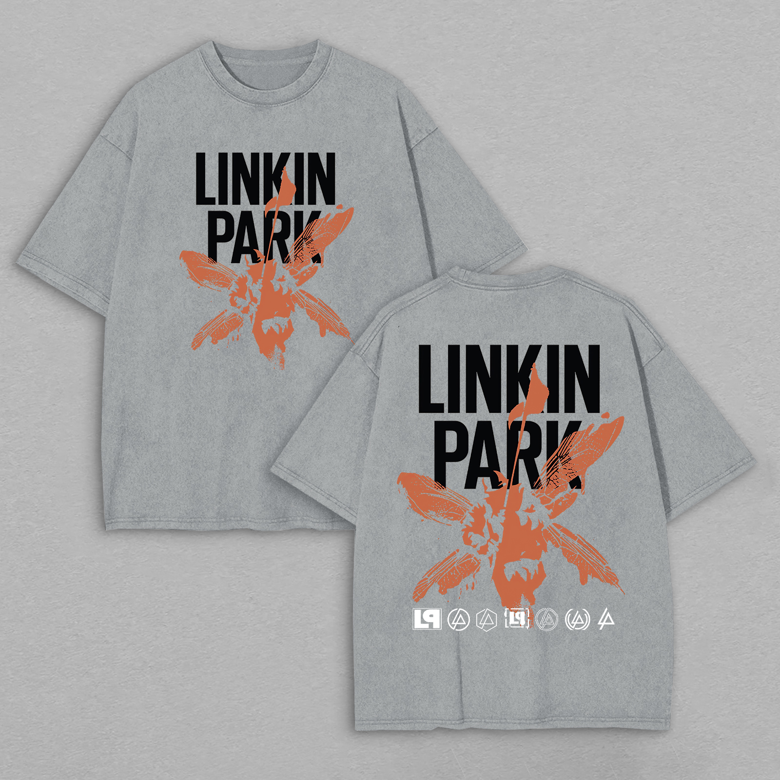 "Hybrid Theory" Minimalist Washed Gray Tee