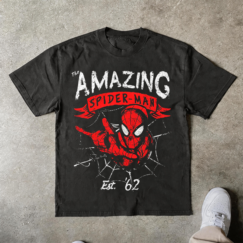 The Amazing Spider-Man Est. '62 Vintage Oversized Graphic Tee