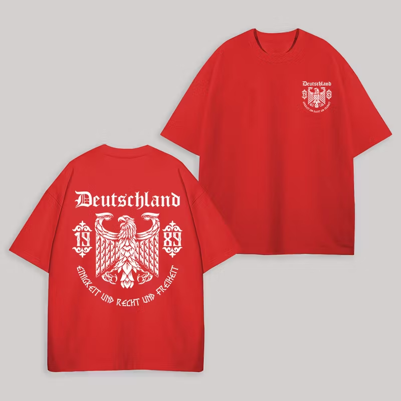 Vintage Deutschland 1989 Gothic Eagle Fan Tee