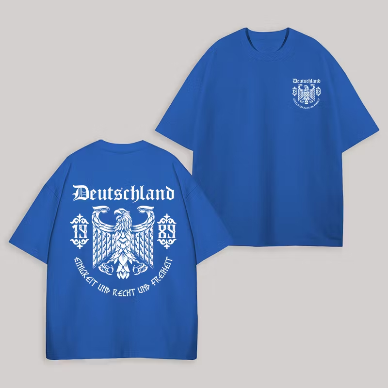 Vintage Deutschland 1989 Gothic Eagle Fan Tee