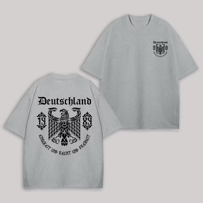 Vintage Deutschland 1989 Gothic Eagle Fan Tee
