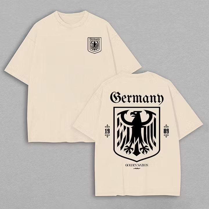 Germany "Golden Nation 1989" Eagle Crest Minimalist Heritage Tee