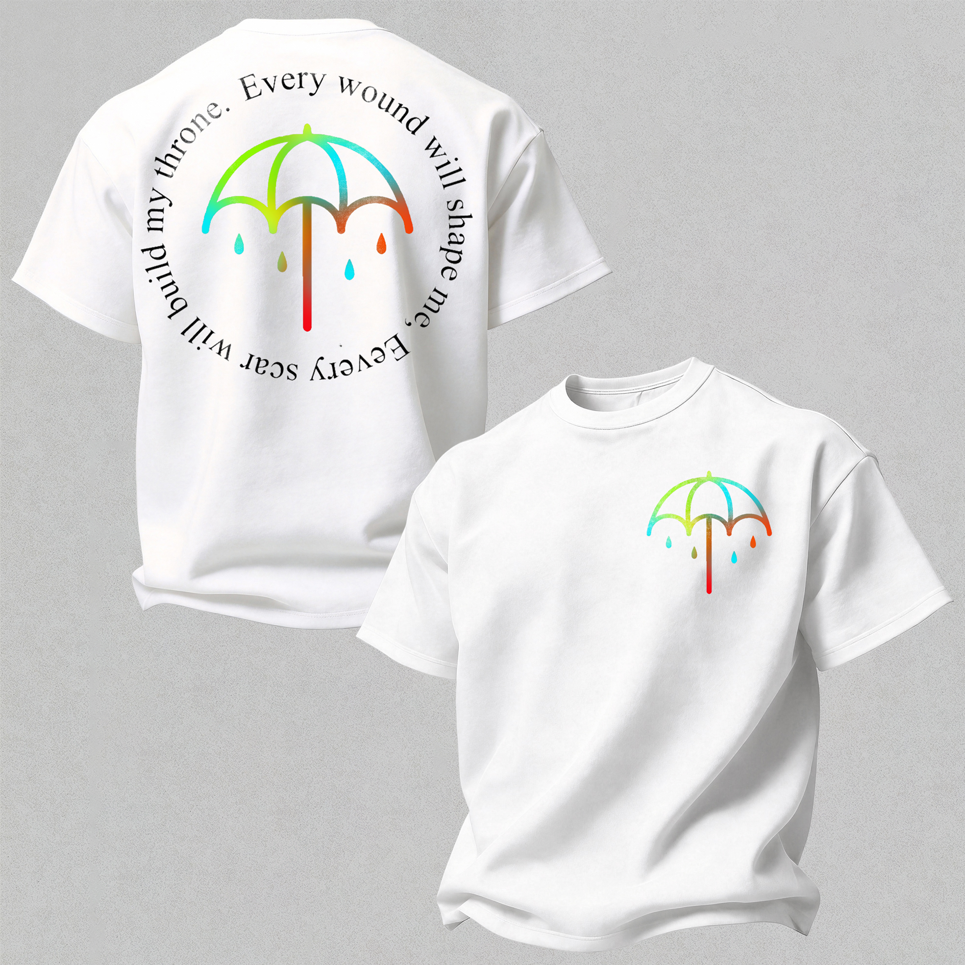 "Every Wound" Gradient Umbrella Tee 