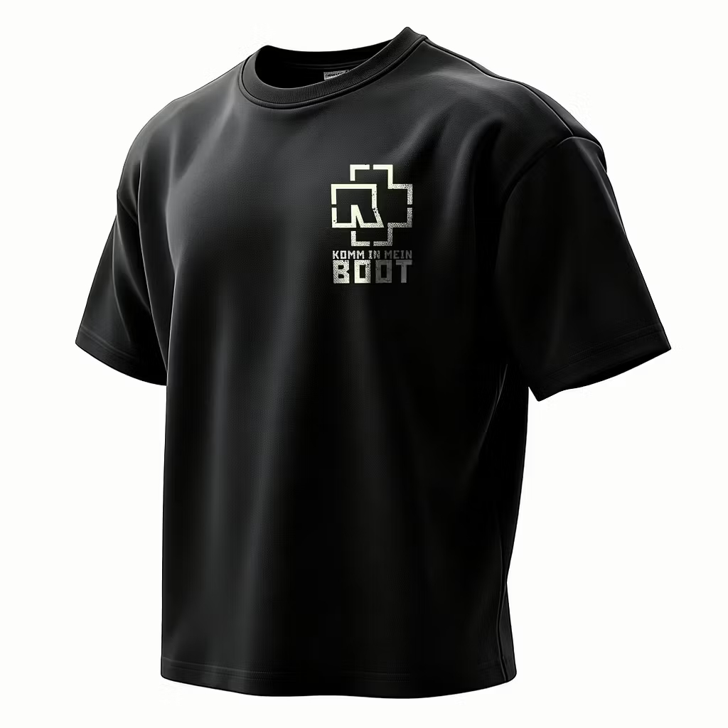 "Sword & Cross Logo" Minimalist Oversized Rock Tee