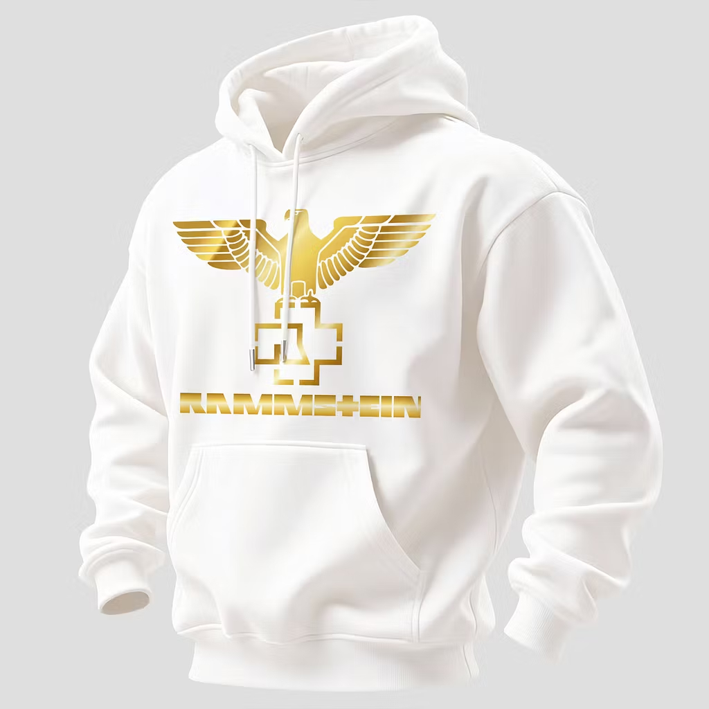  Golden Eagle & Wings Minimalist Oversized Hoodie