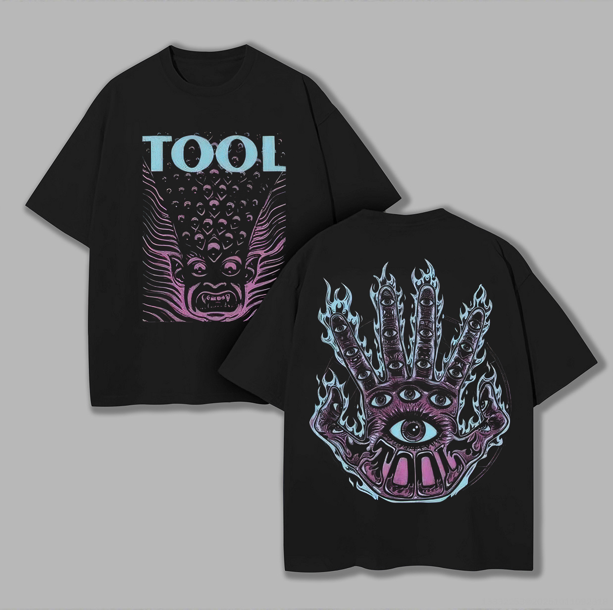 "Occult Hand" Hypnotic Oversized Rock Tee