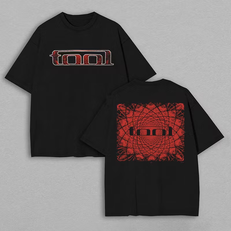 "Fiery Spiral" Hypnotic Oversized Rock Tee