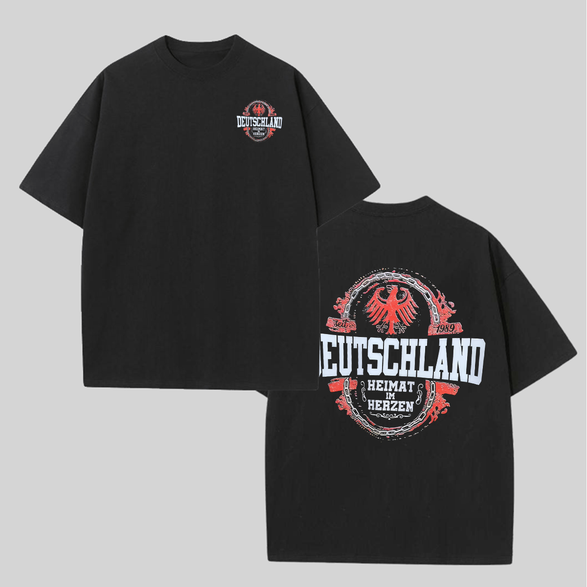 Deutschland "Heimat im Herzen" 1989 Eagle Crest Oversized Heritage Tee
