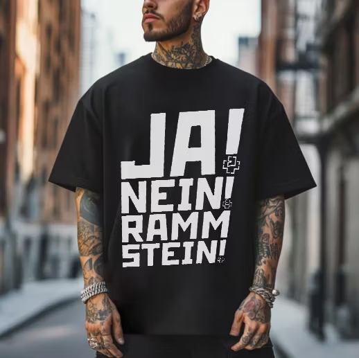  "JA! NEIN!" Oversized Rock Tee