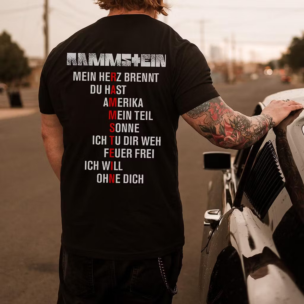 Greatest Hits Song List Minimalist Oversized Rock Tee