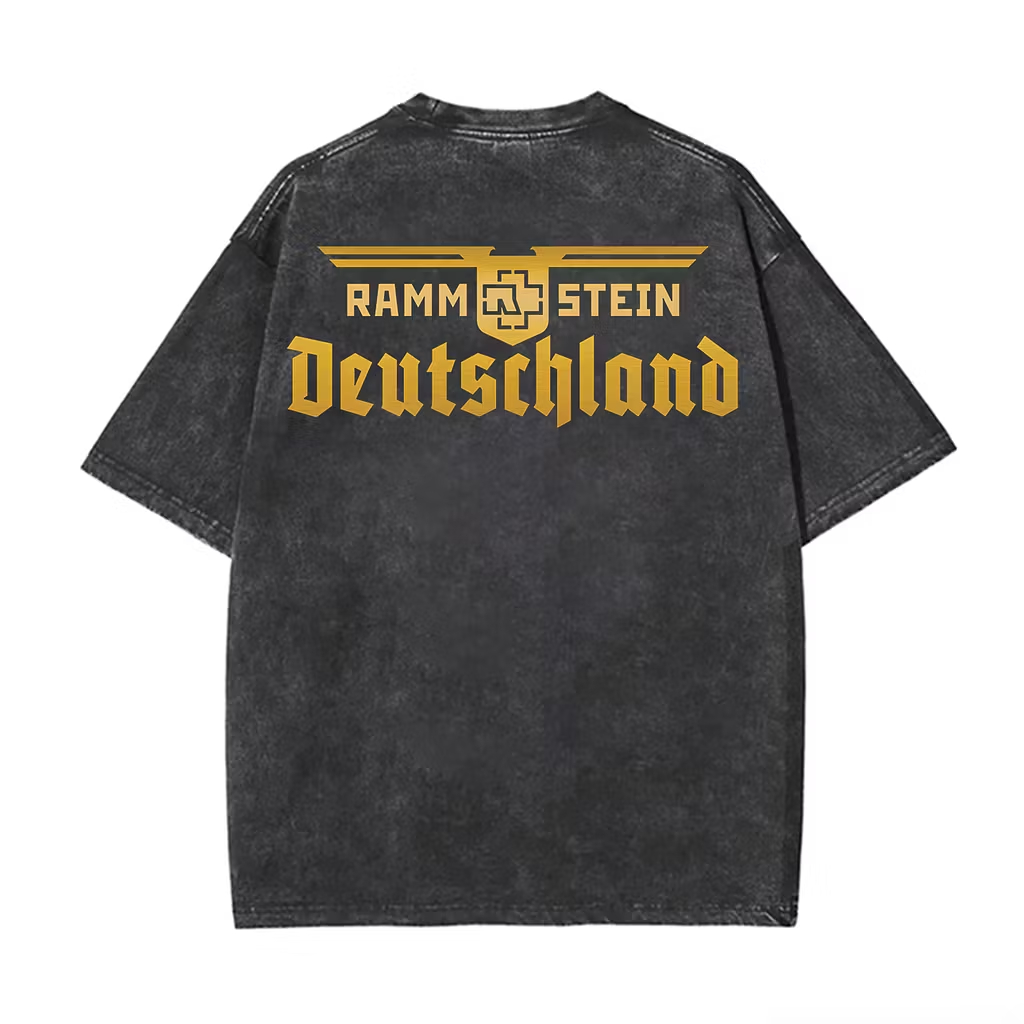  "Deutschland" Eagle Crest Minimalist Oversized Tee