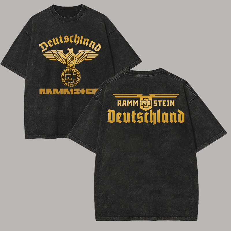  "Deutschland" Eagle Crest Minimalist Oversized Tee