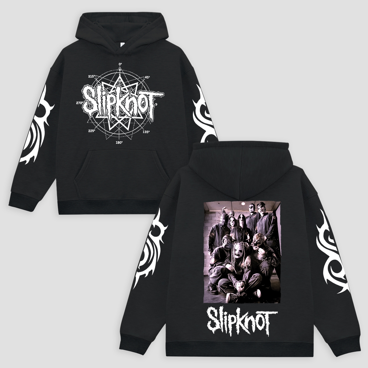 Tribal Star Double-Sided Hoodie