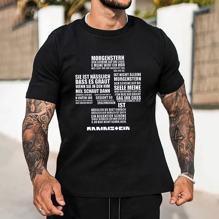 "Morgenstern" Lyrics Oversized Rock Tee