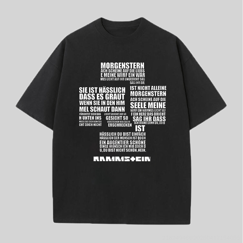 "Morgenstern" Lyrics Oversized Rock Tee