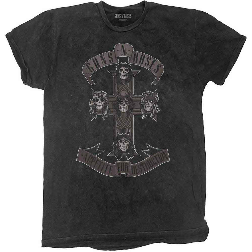 Monochrome Cross Stone Wash T-shirt
