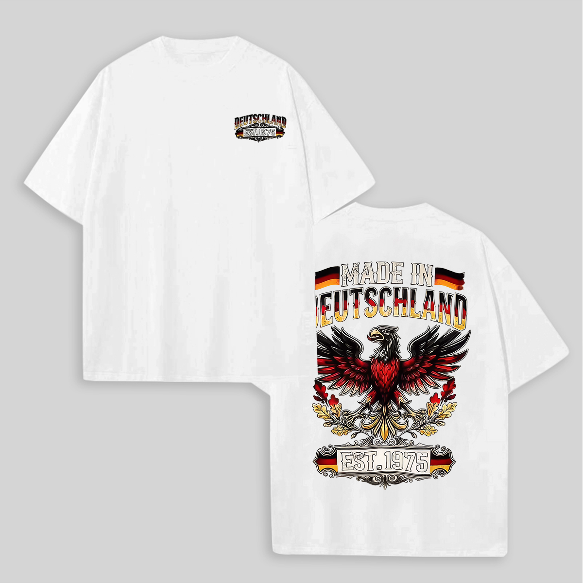 "Made in Deutschland" 1975 Eagle Minimalist Oversized Heritage Tee