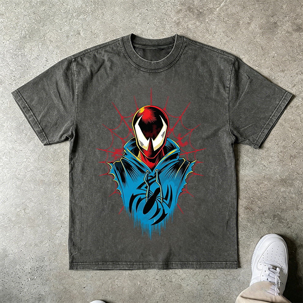 Miles Morales "Hooded Hero" White Graphic Tee