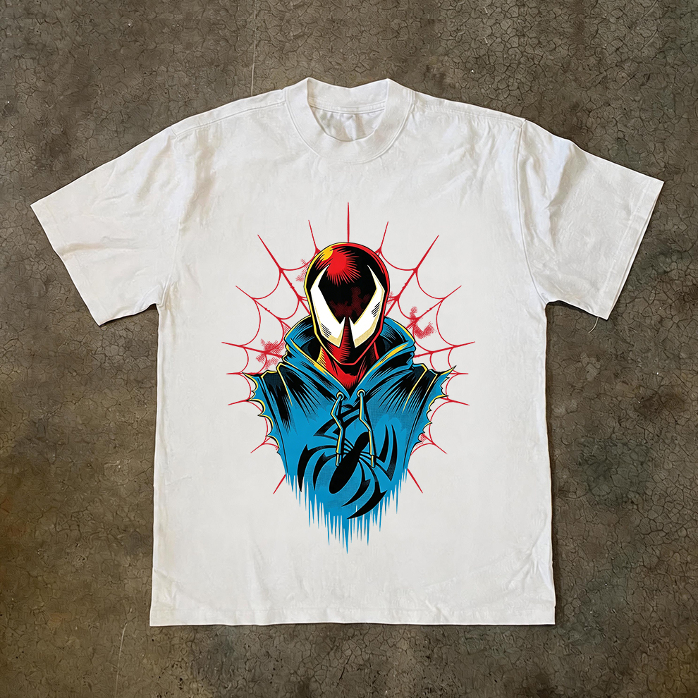 Miles Morales "Hooded Hero" White Graphic Tee