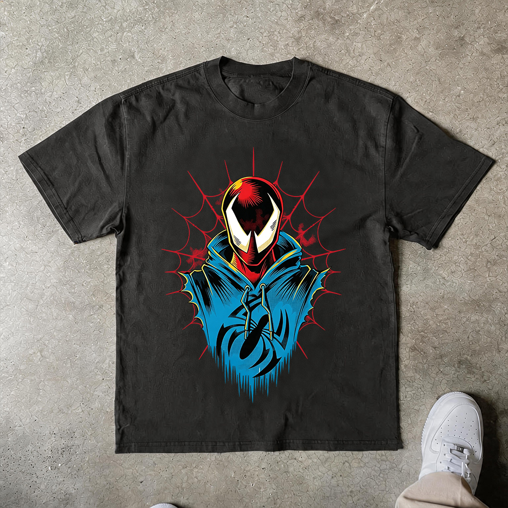 Miles Morales "Hooded Hero" White Graphic Tee