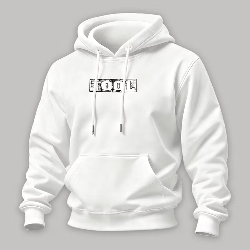 "Emerging Creature" White Oversized Hoodie