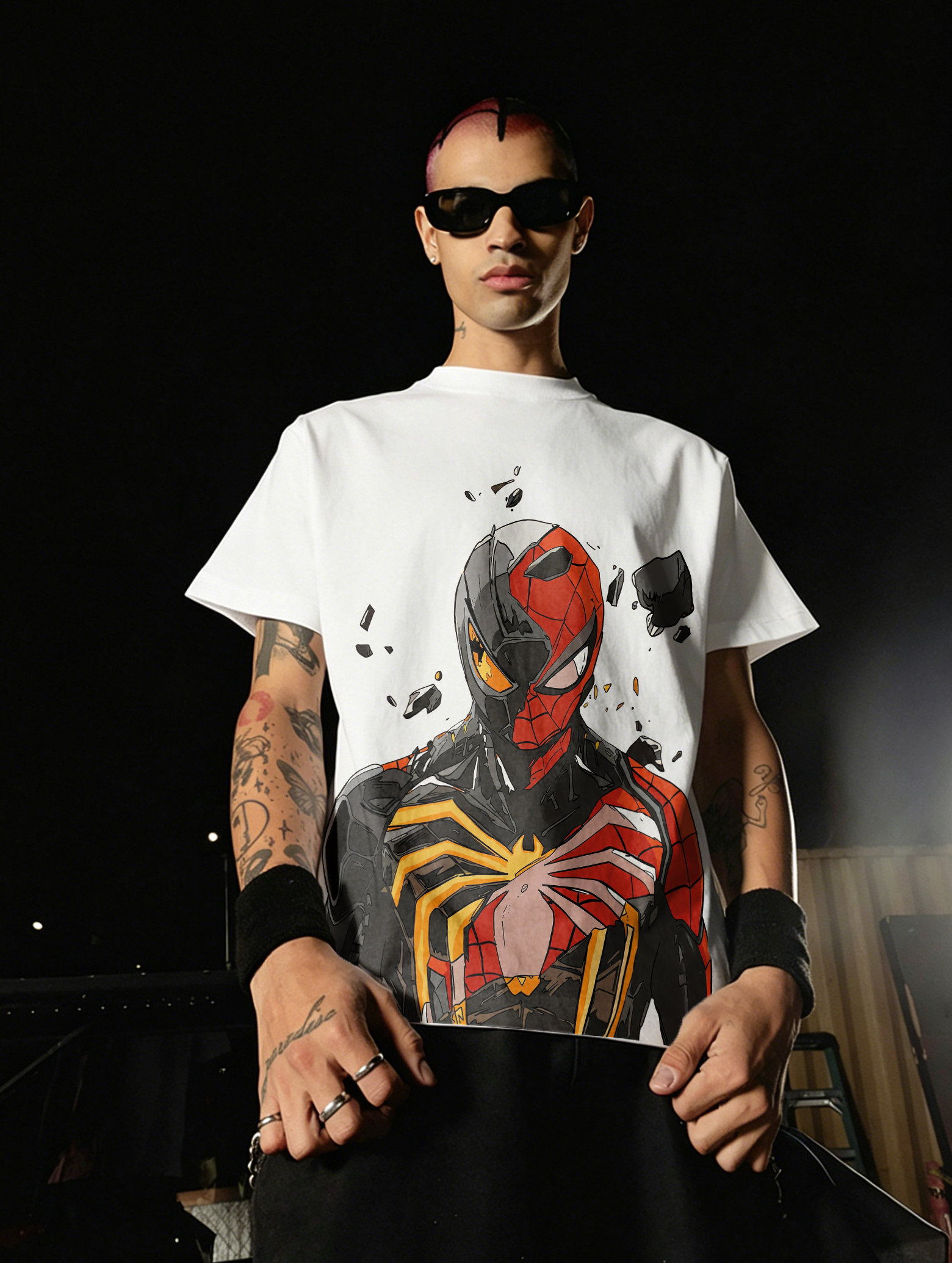 Vintage 90s Venom Comic Cover Streetwear Oversized T-shirt