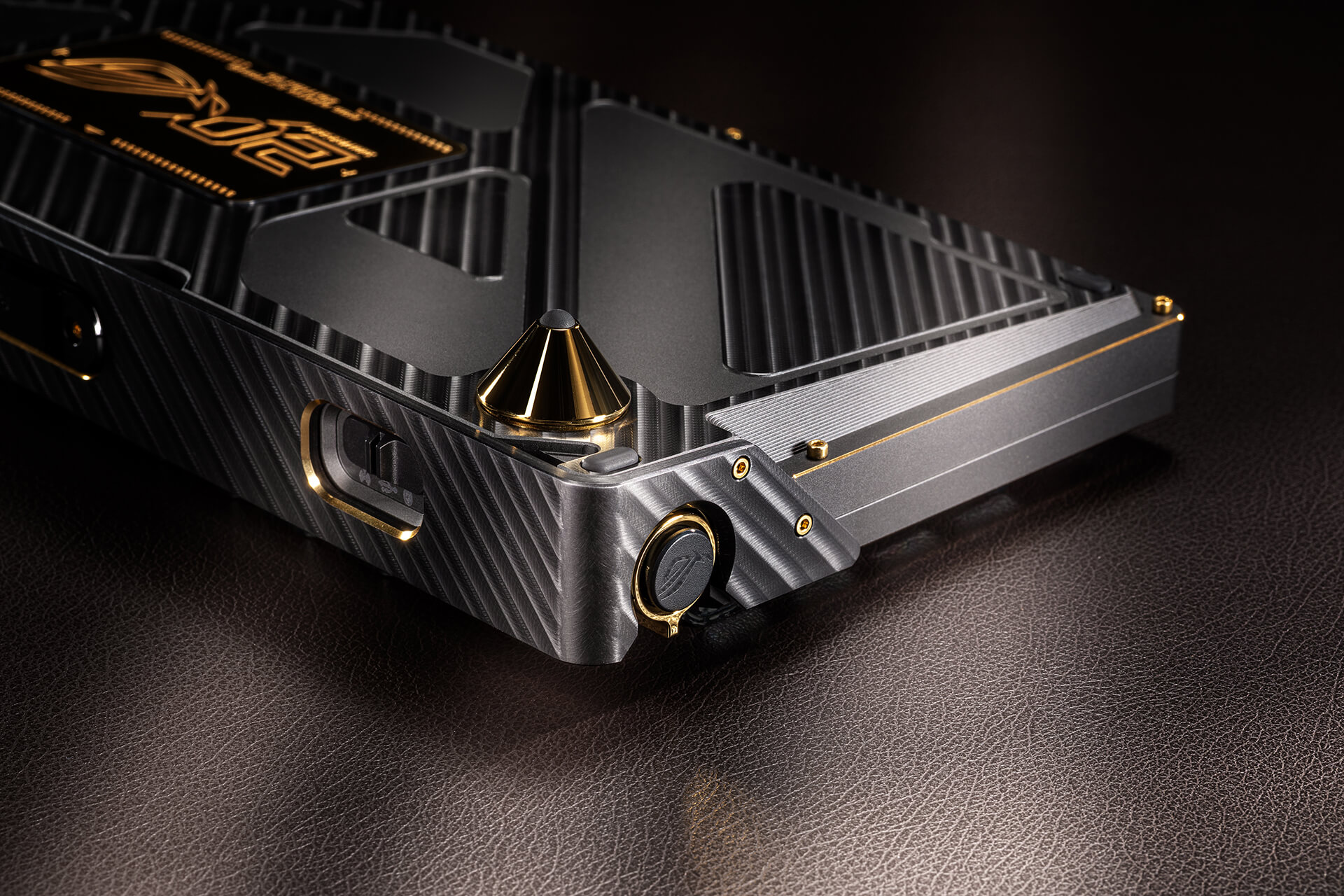 ROG SLASH Luggage & AZOTH Extreme 24K Gold Plated Keyboard