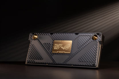 ROG SLASH Luggage & AZOTH Extreme 24K Gold Plated Keyboard