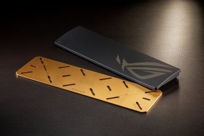 ROG SLASH Luggage & AZOTH Extreme 24K Gold Plated Keyboard
