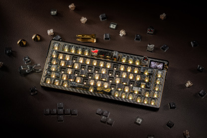 ROG SLASH Luggage & AZOTH Extreme 24K Gold Plated Keyboard