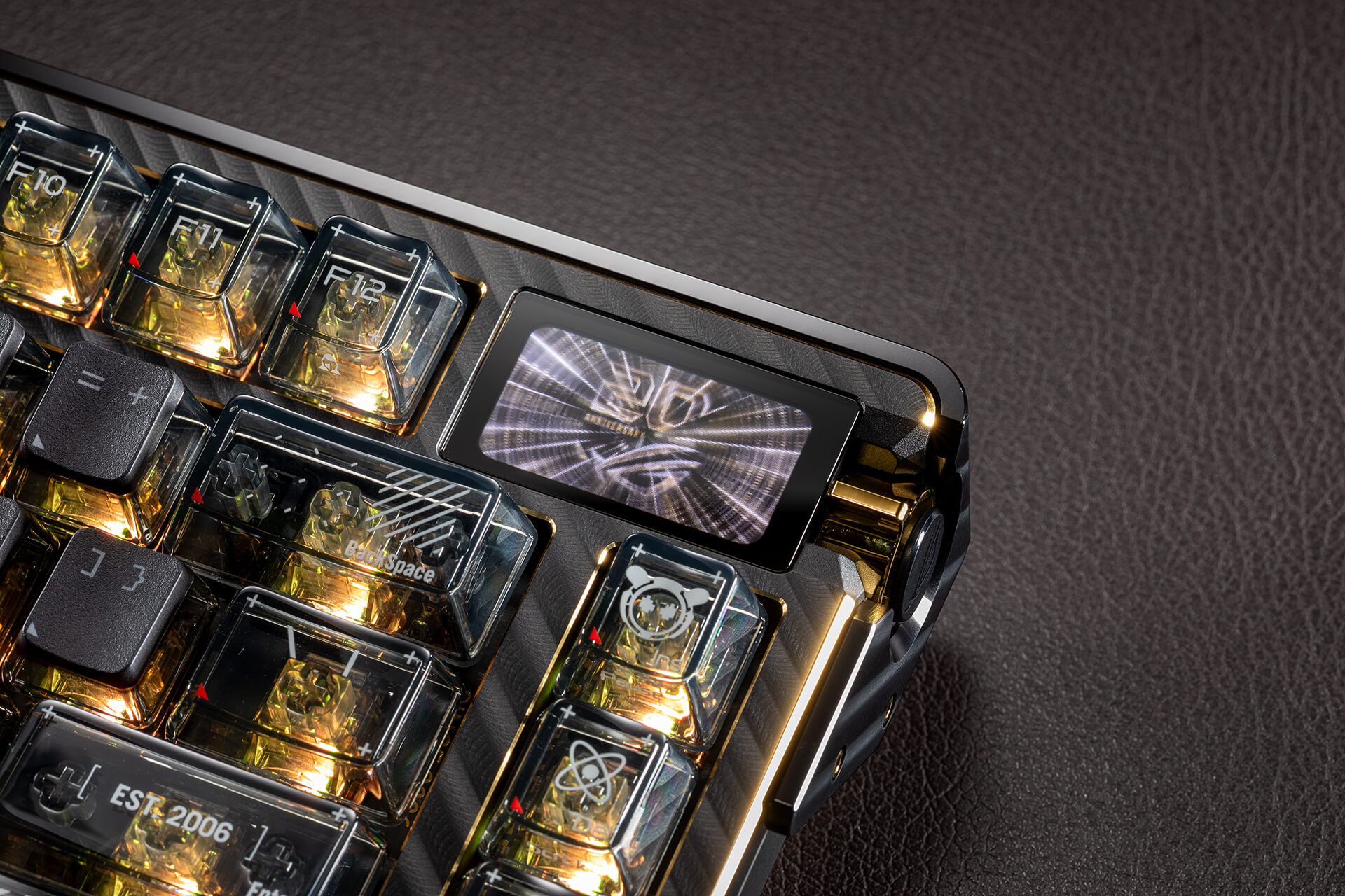 ROG SLASH Luggage & AZOTH Extreme 24K Gold Plated Keyboard