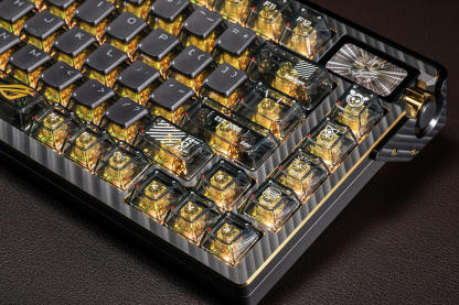 ROG SLASH Luggage & AZOTH Extreme 24K Gold Plated Keyboard