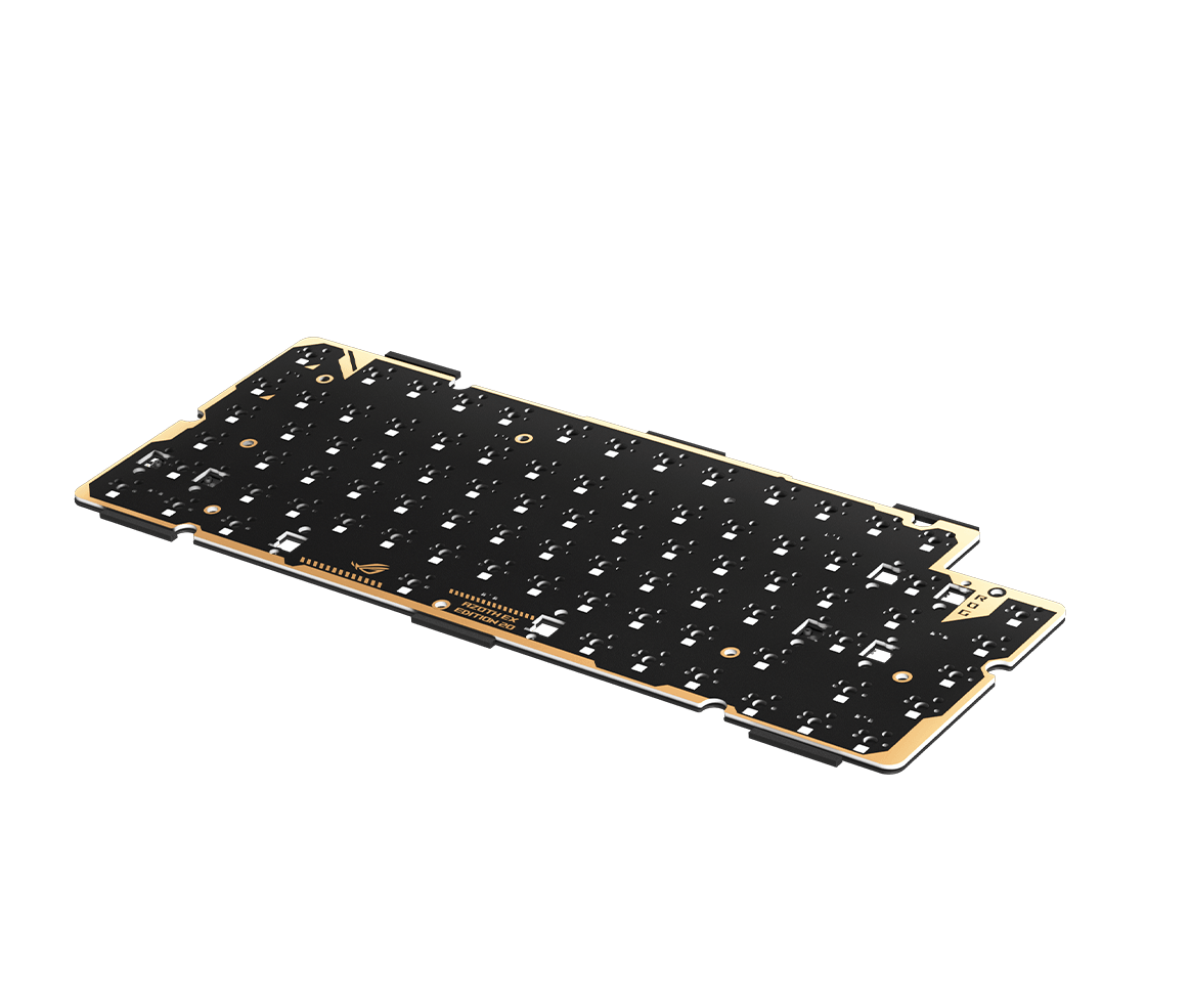 ROG SLASH Luggage & AZOTH Extreme 24K Gold Plated Keyboard