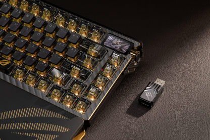 ROG SLASH Luggage & AZOTH Extreme 24K Gold Plated Keyboard