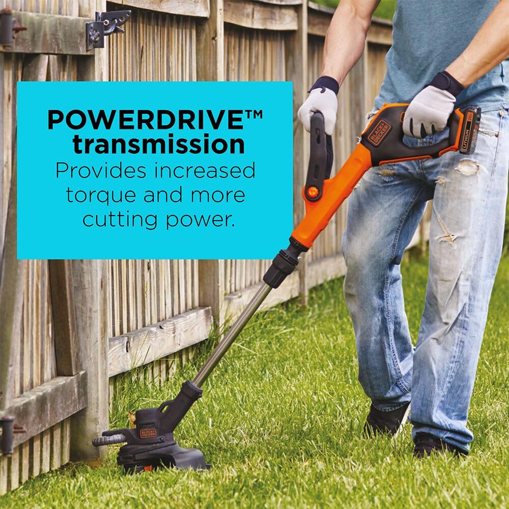 BLACK+DECKER 20V MAX 12" Cordless String Trimmer & Edger