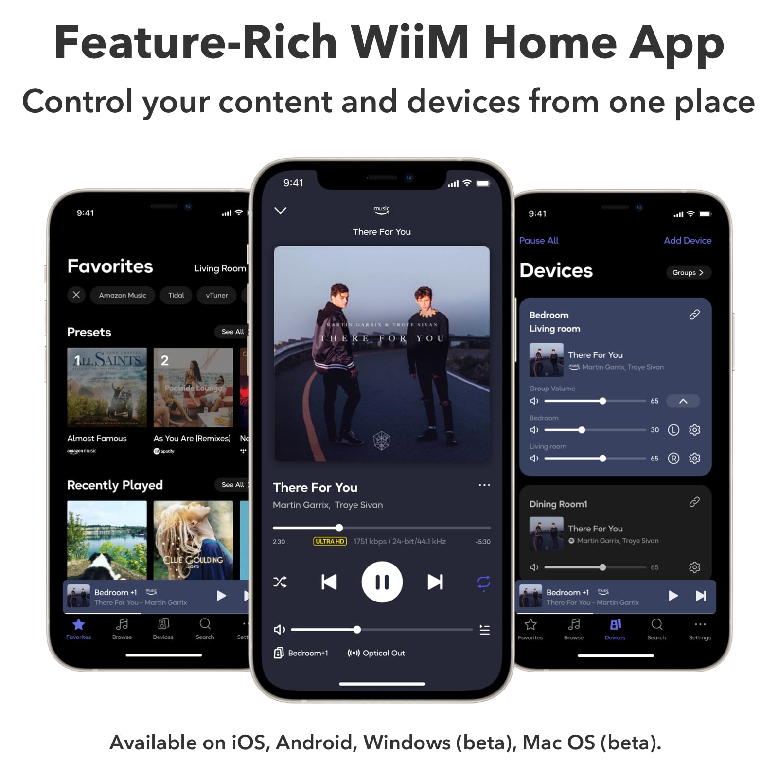 WIIM Ultra Music Streamer & Digital Preamp - Touchscreen