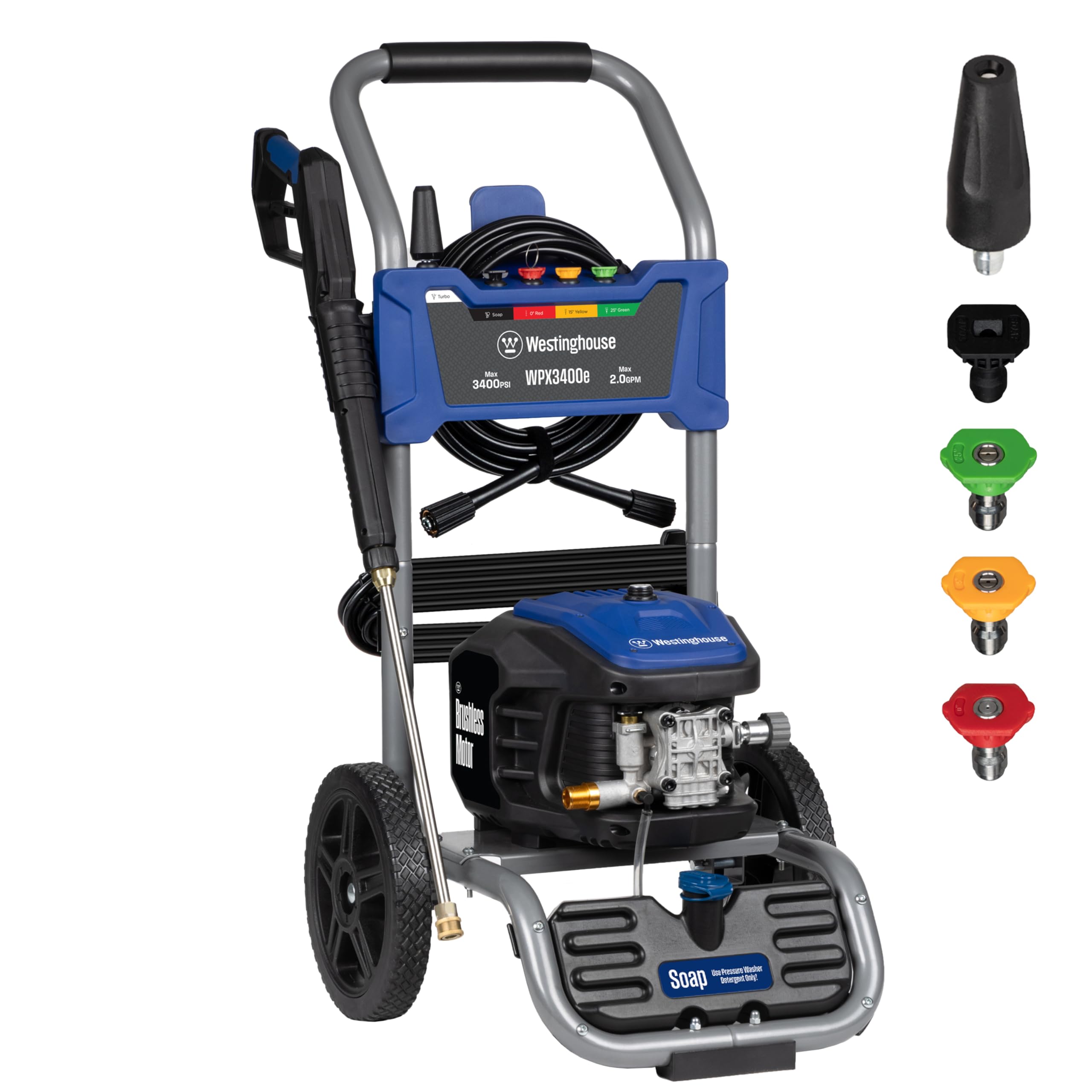 WESTINGHOUSE WPX3400e Electric Pressure Washer - 3400 PSI & 2.0 GPM