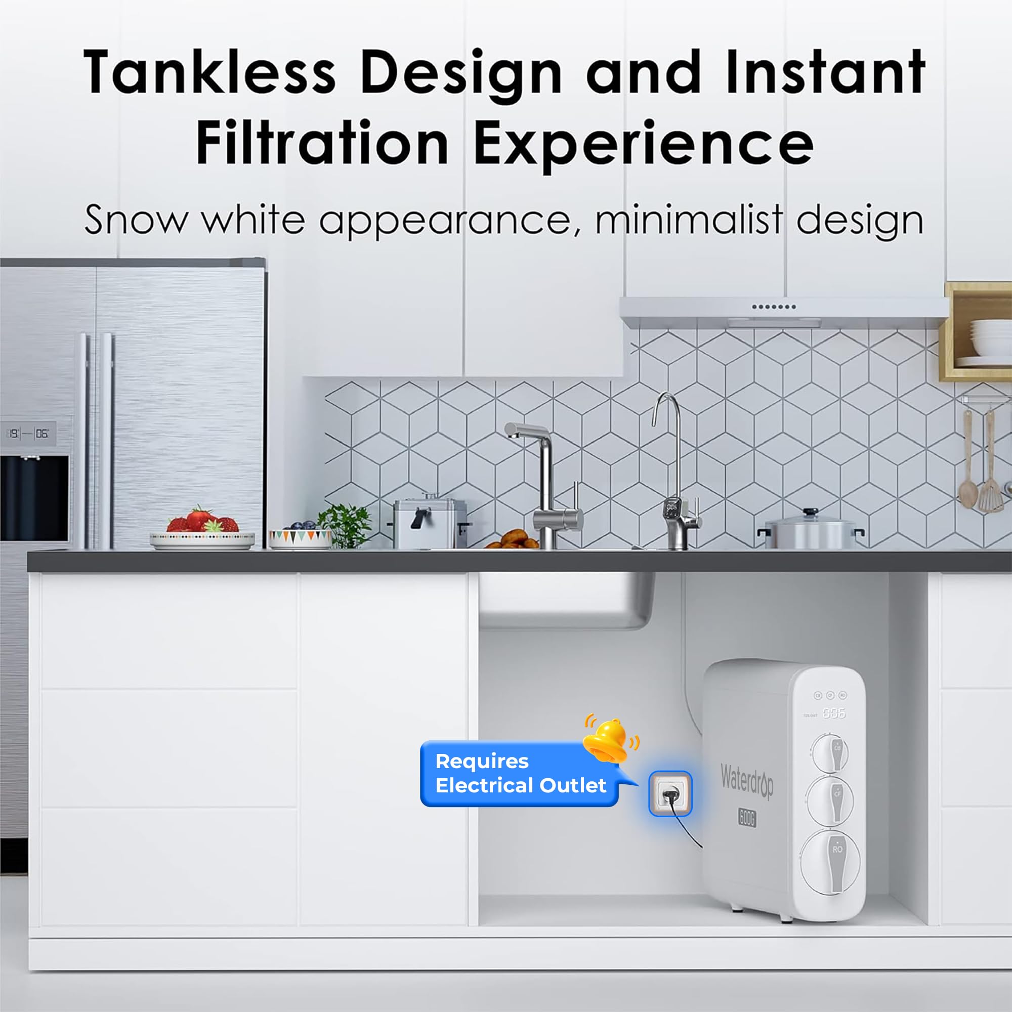 WATERDROP G3P600 Tankless Reverse Osmosis Water Filter System