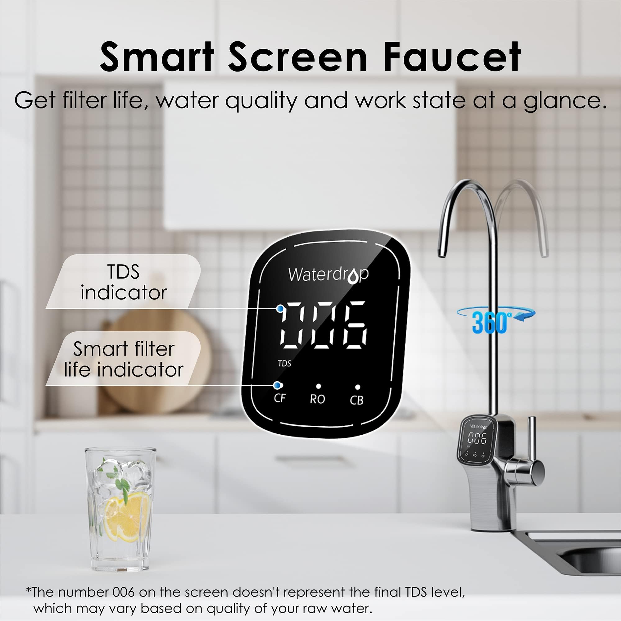 WATERDROP G3P600 Tankless Reverse Osmosis Water Filter System